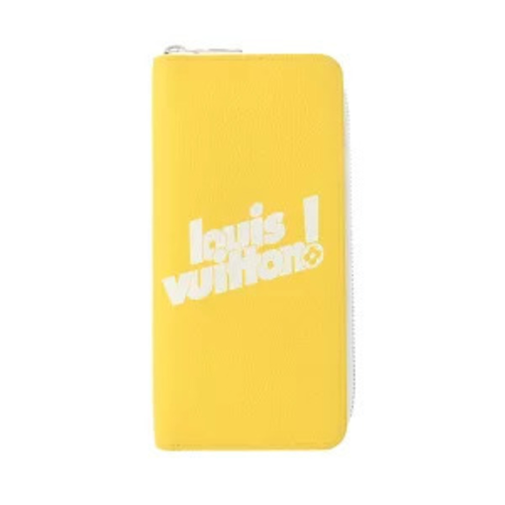 Louis Vuitton Zippy Wallet Vertical LV Jaune Taurillon Leather Long
